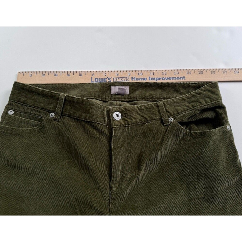 J. Jill Women’s Corduroy Pants Jeans Size 10 Petite Olive Green Boot Cut Stretch - Picture 5 of 8